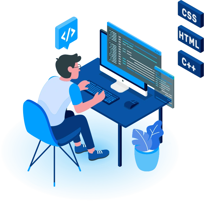 3D illustration of a high-performance cloud server