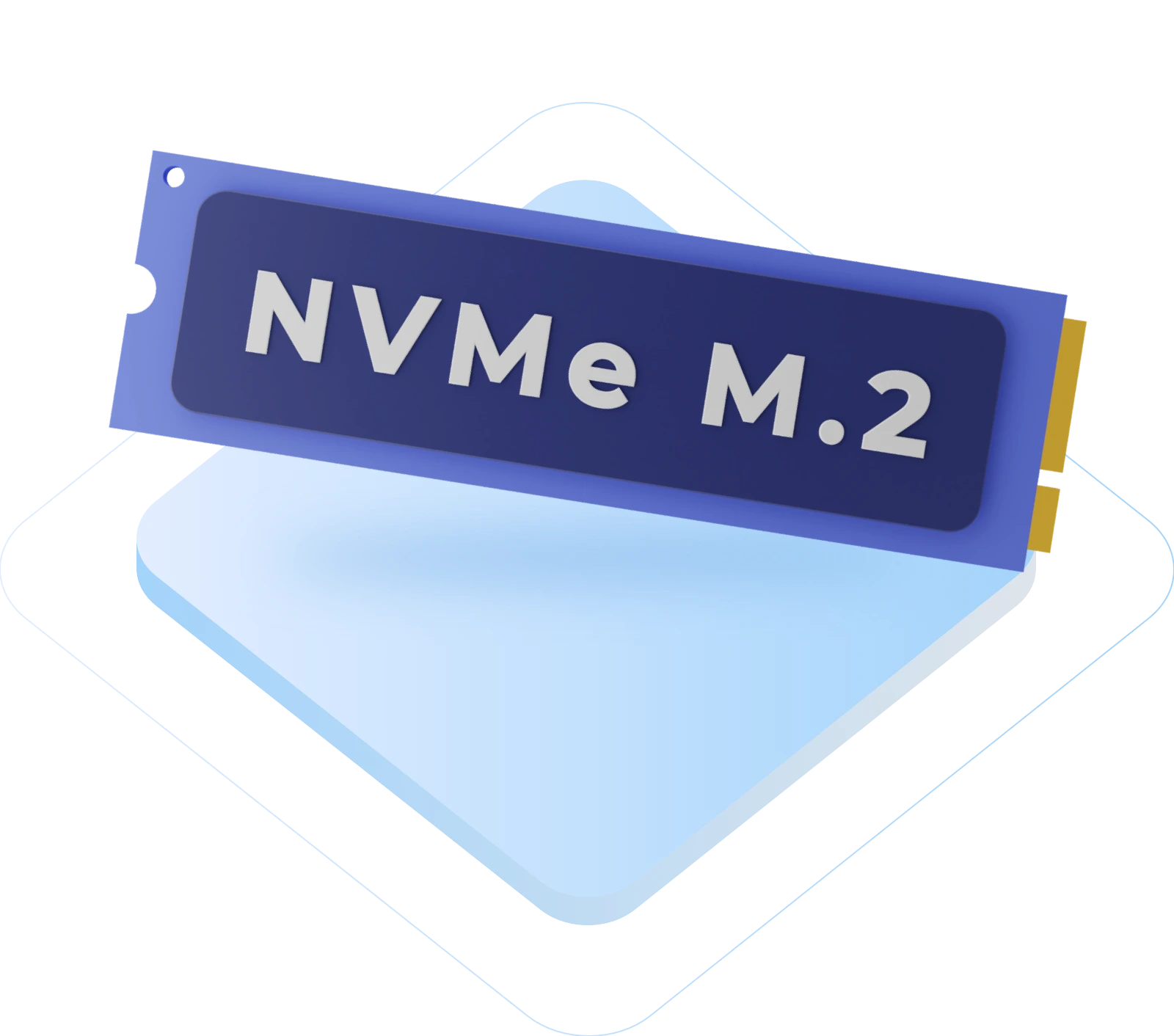 3D illustration of a high-performance cloud server